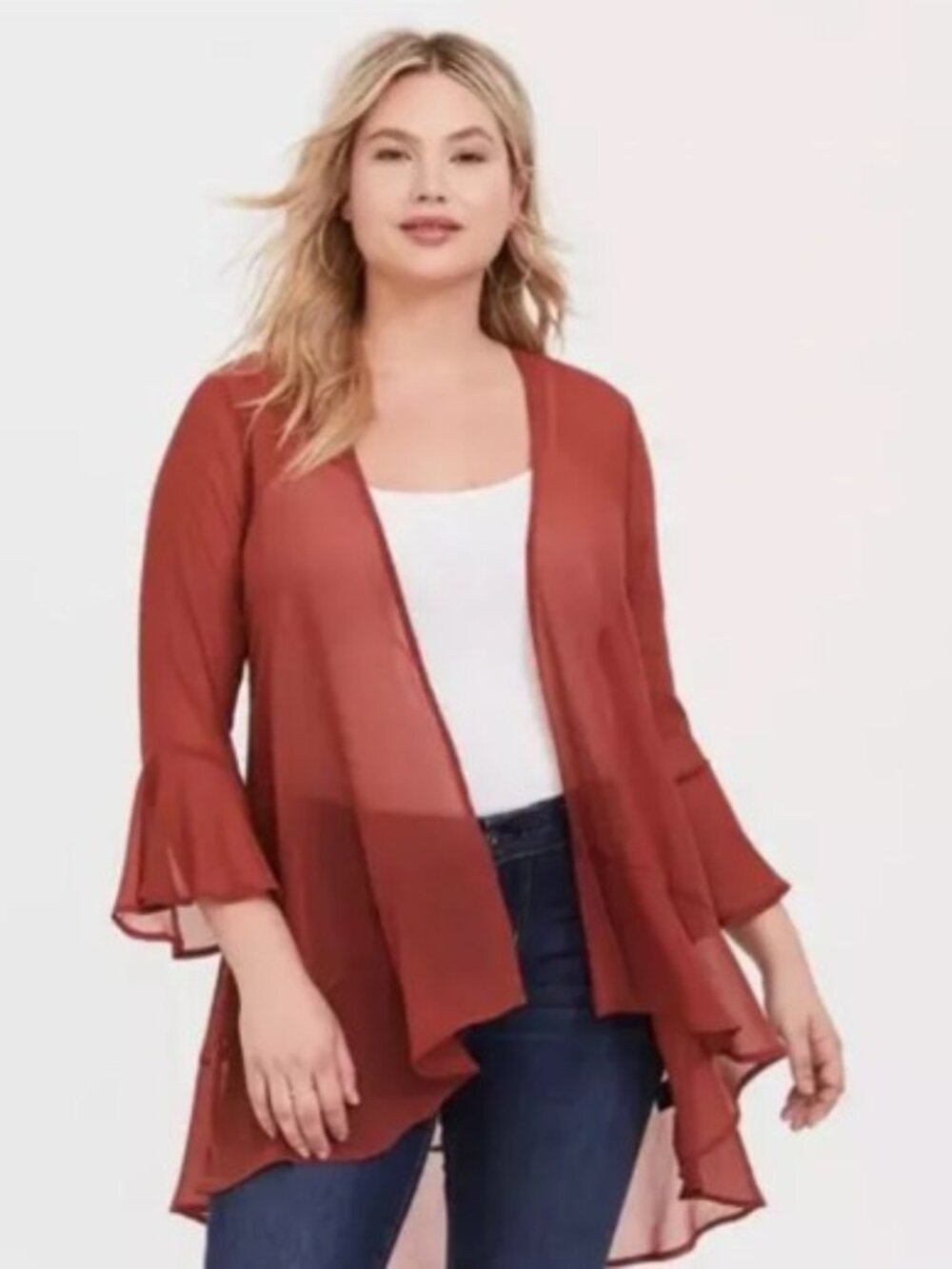 Torrid Size 3 EUC rust Kimono